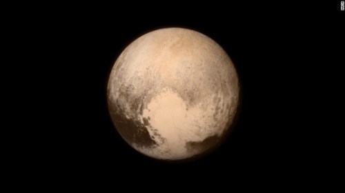 Pluto photographed during New Horizons flyby.
